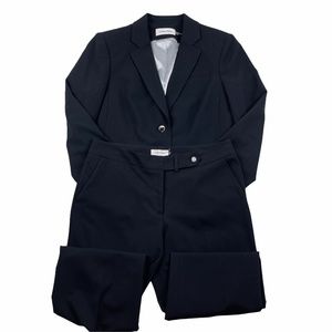 Calvin Klein Black Suit Blazer size 12  Pant 10